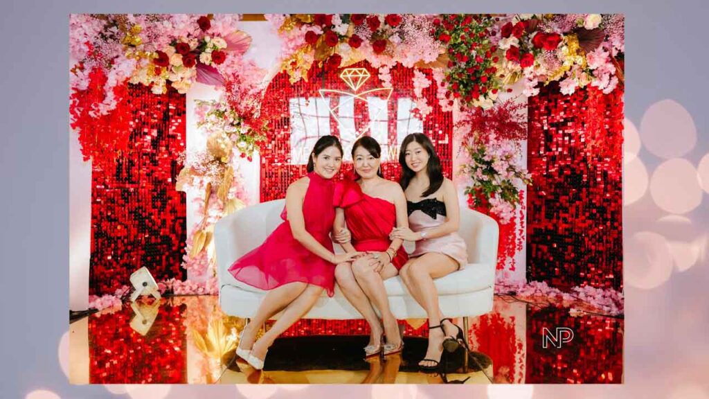 The mother-daughter powerhouse with CEO Amy Chong in the middle and daughters Yanyan (left) and Nereen (right).
